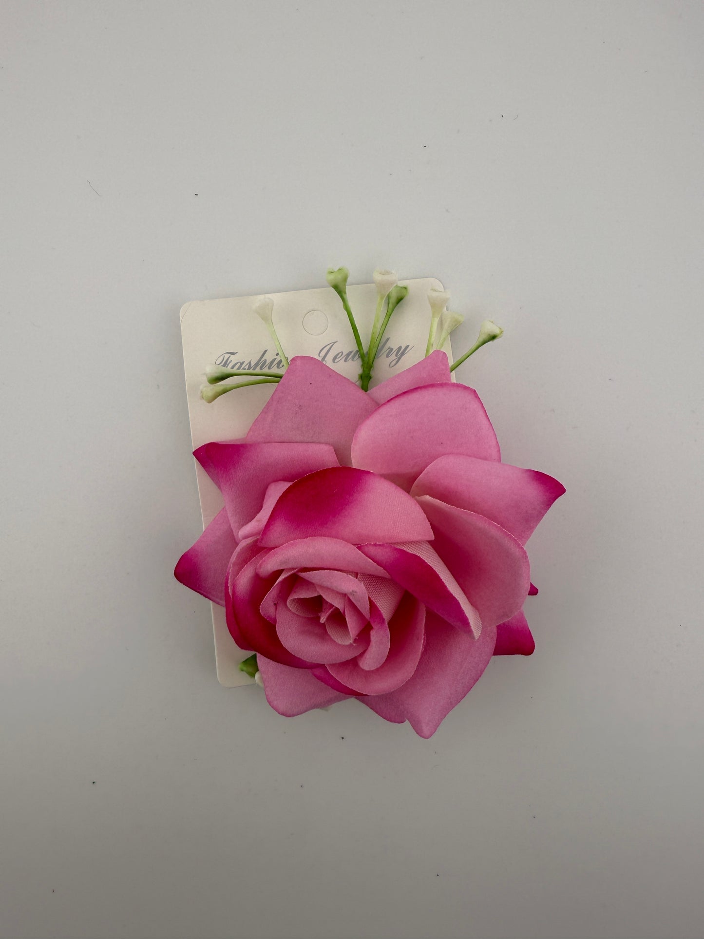 Rose flower hair clip