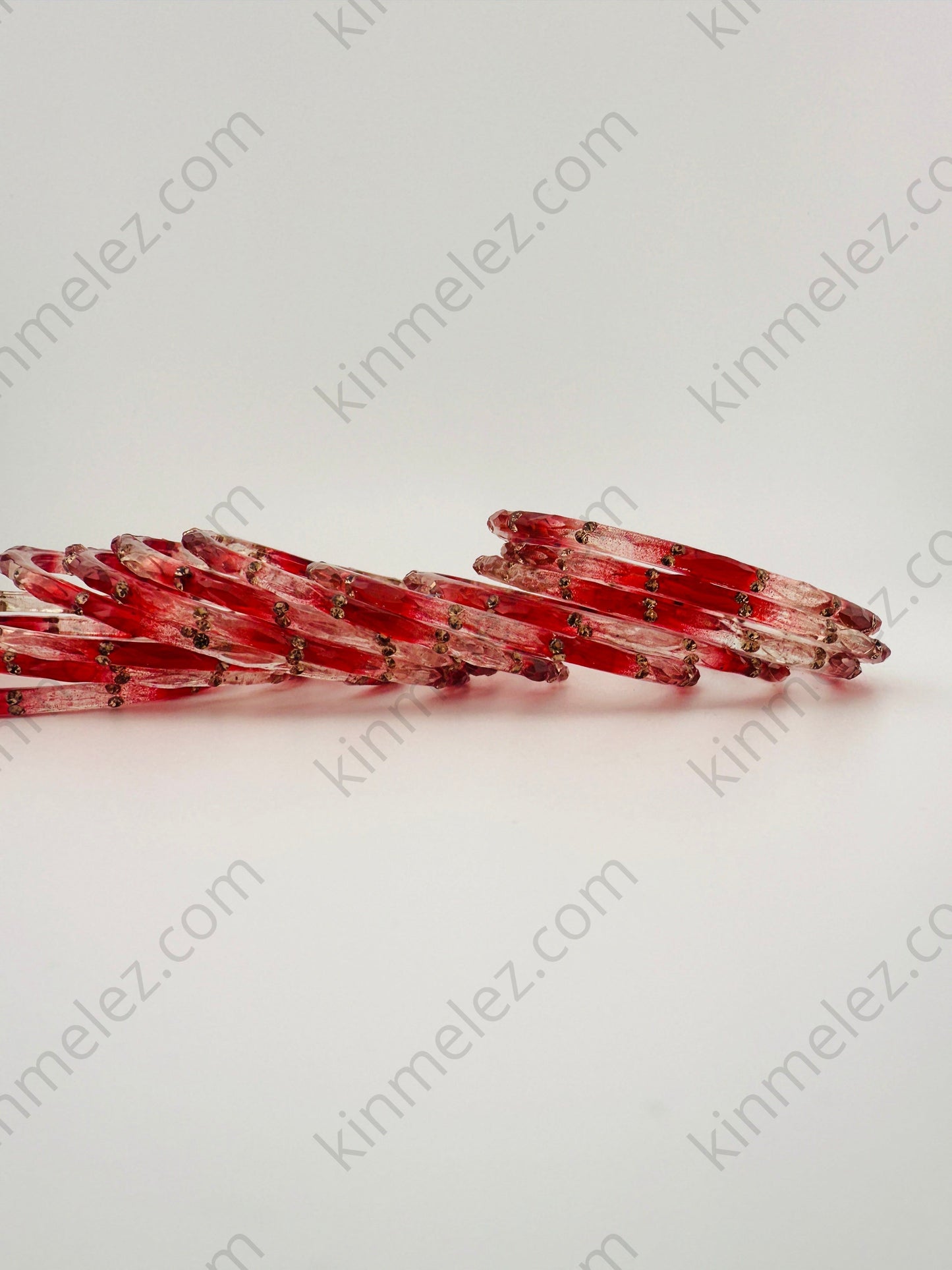Shaded Rato Chura 12 pcs - Kinmel EZ