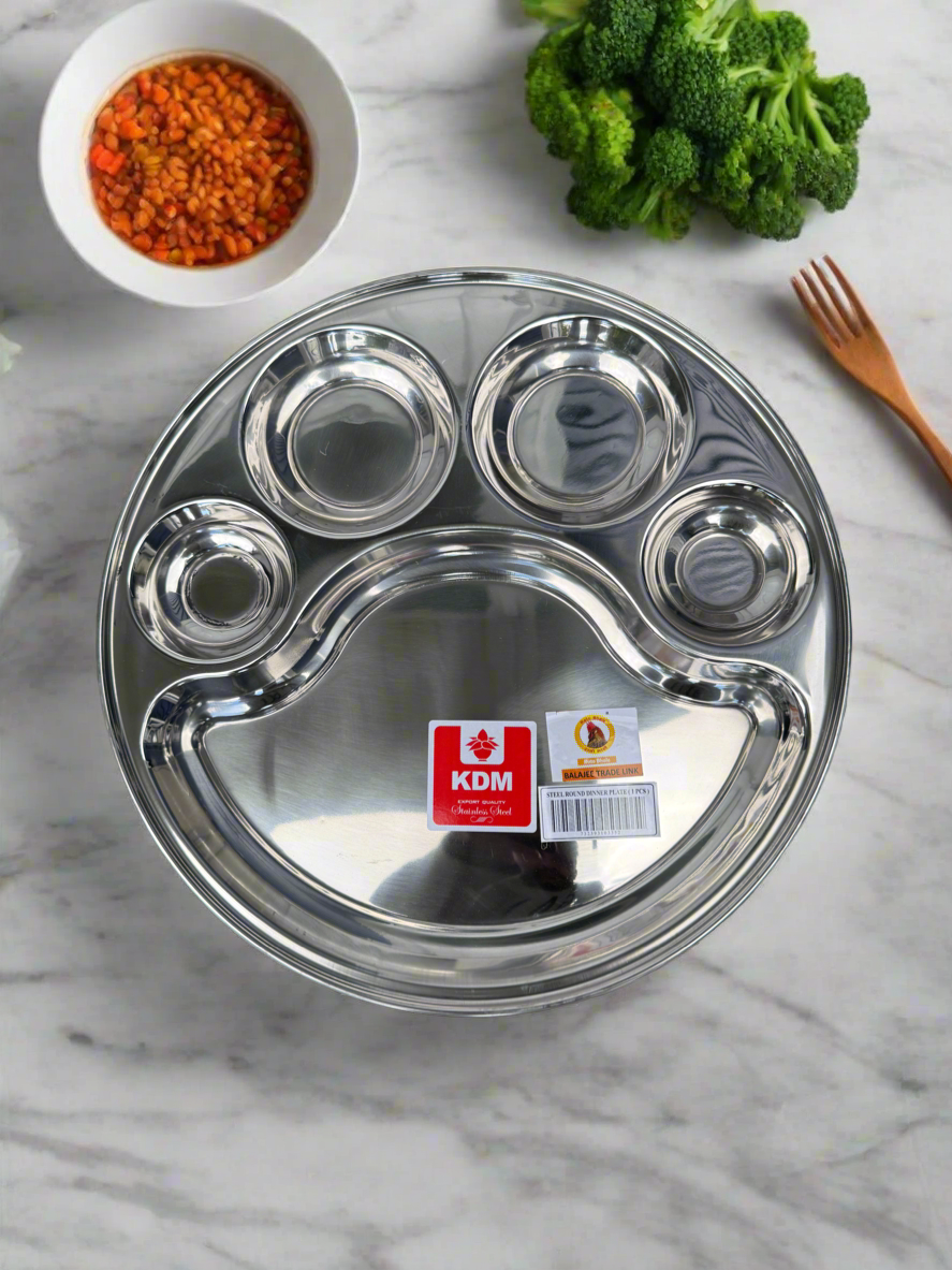 Stainless Steel Khandey Thaal Round