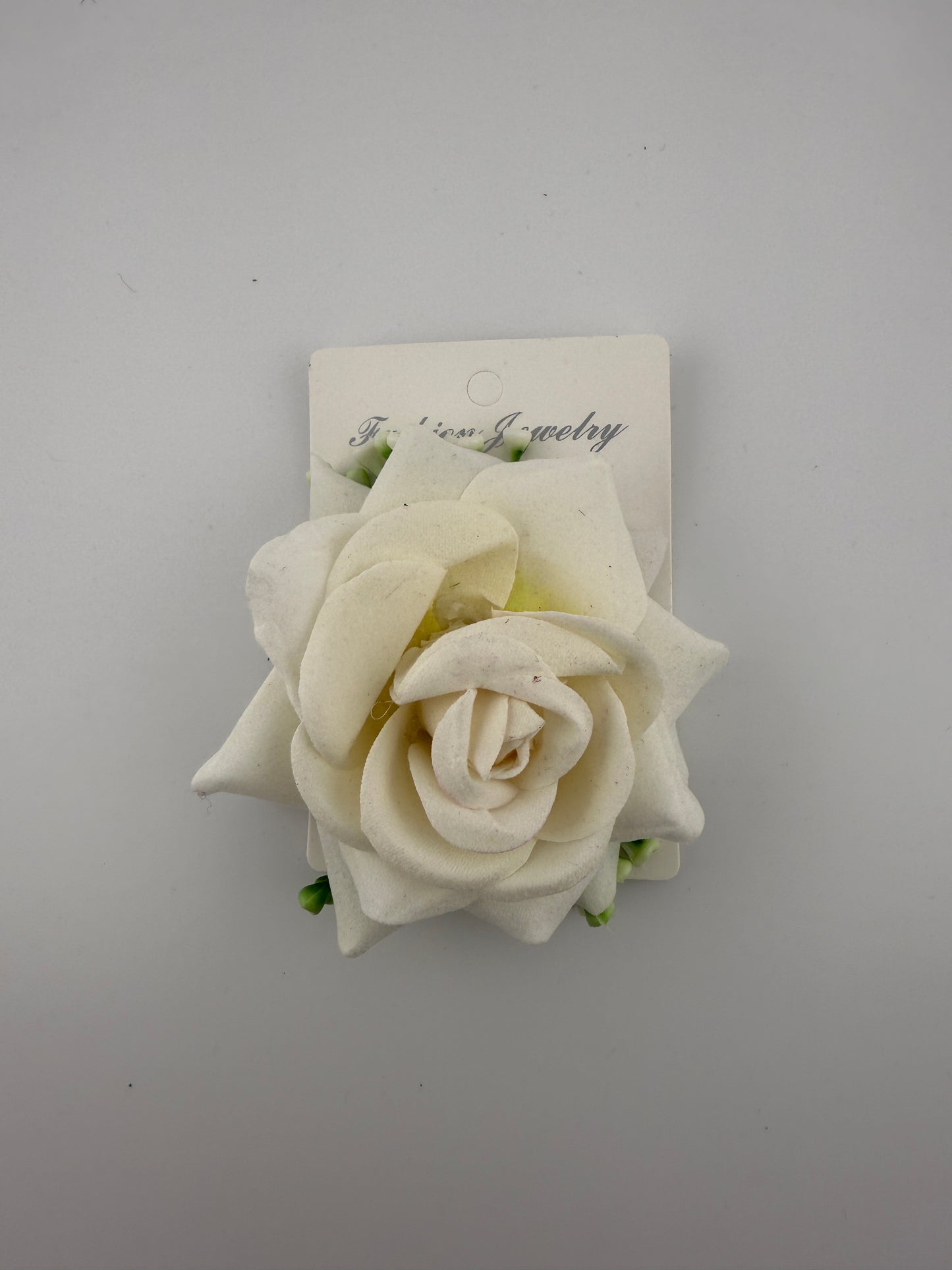 Rose flower hair clip