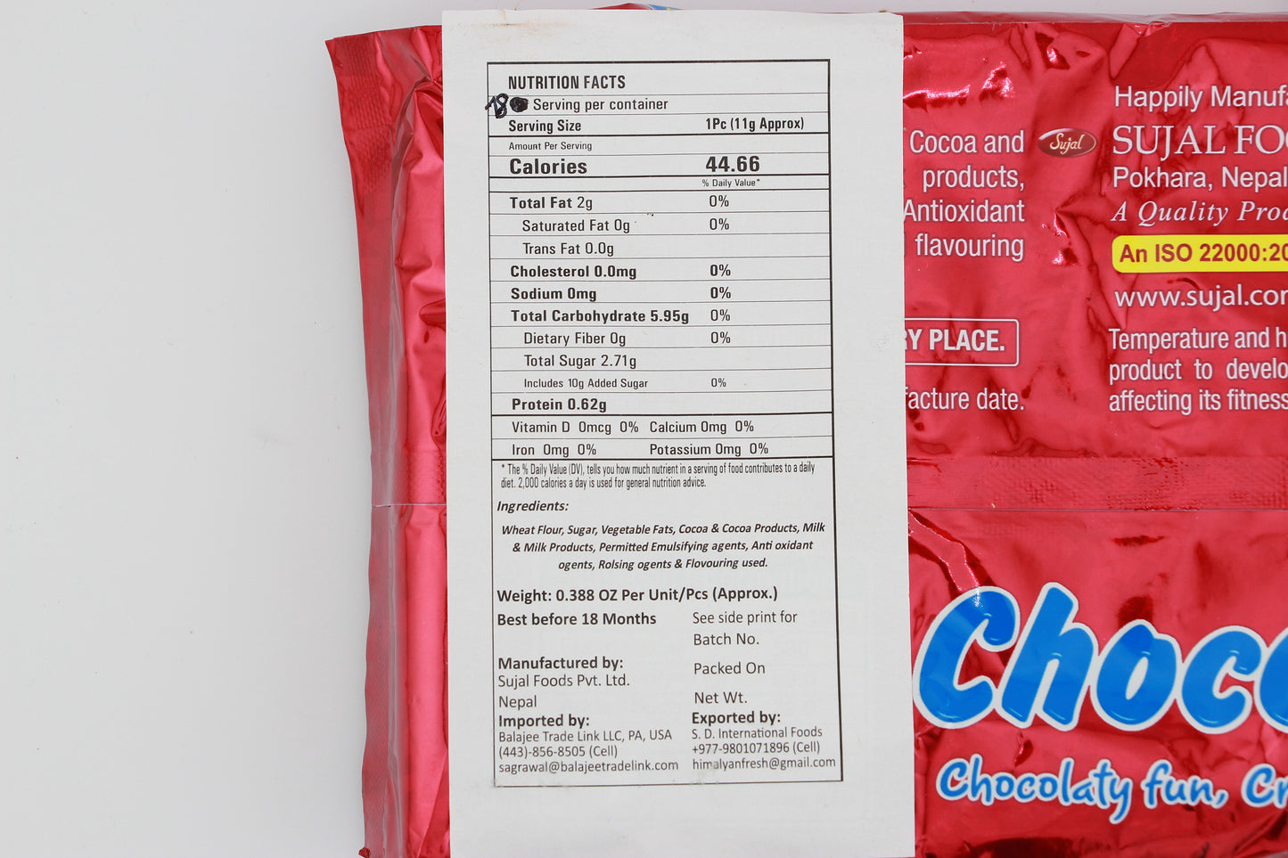 Choco Fun Candy Packet