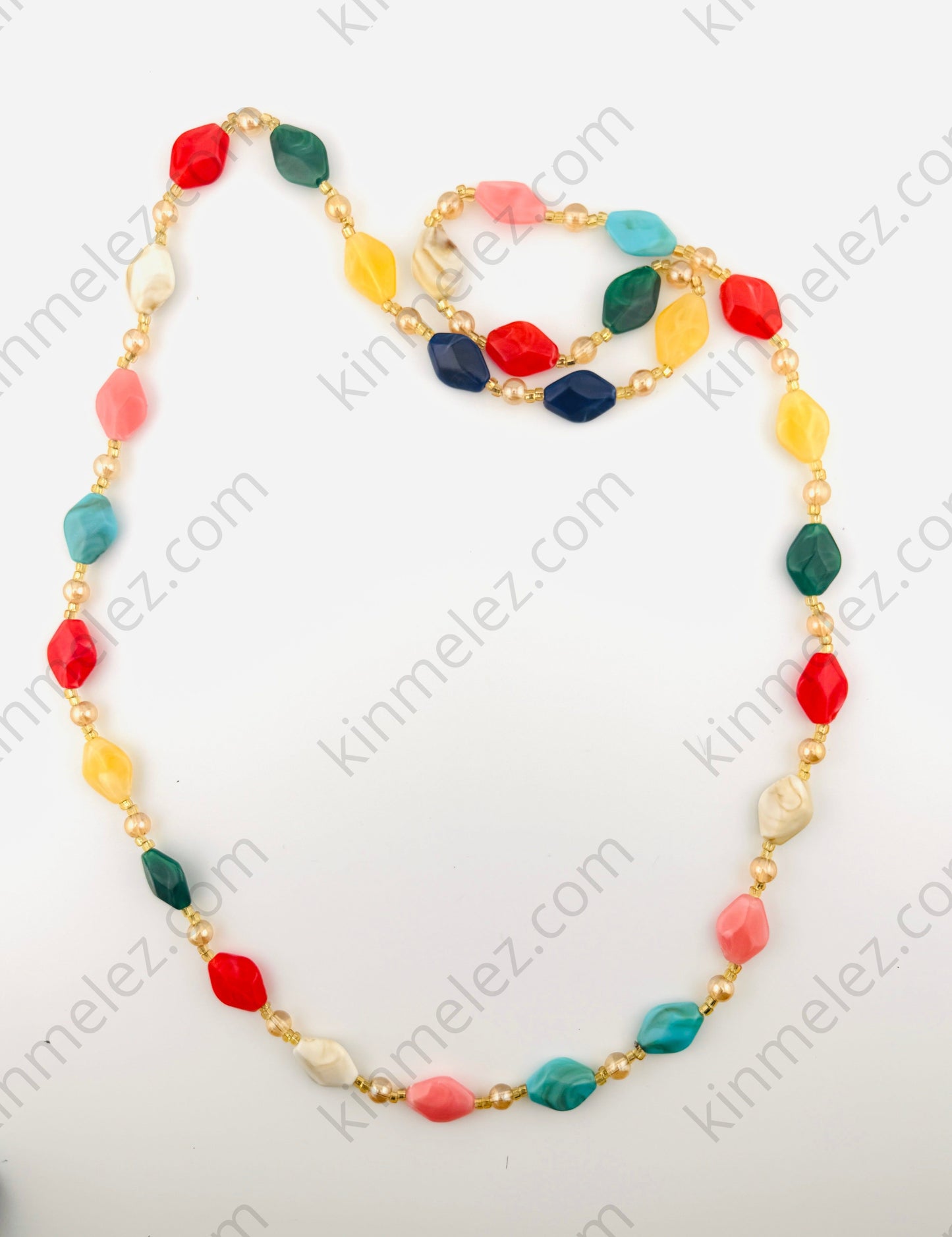 Colorful beaded necklace - Kinmel EZ