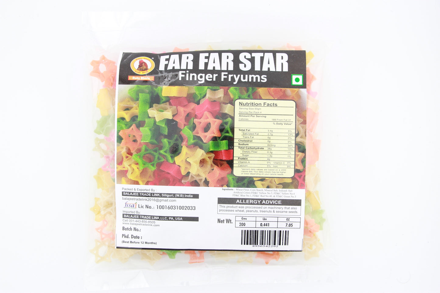 Finger Chips Star 200g