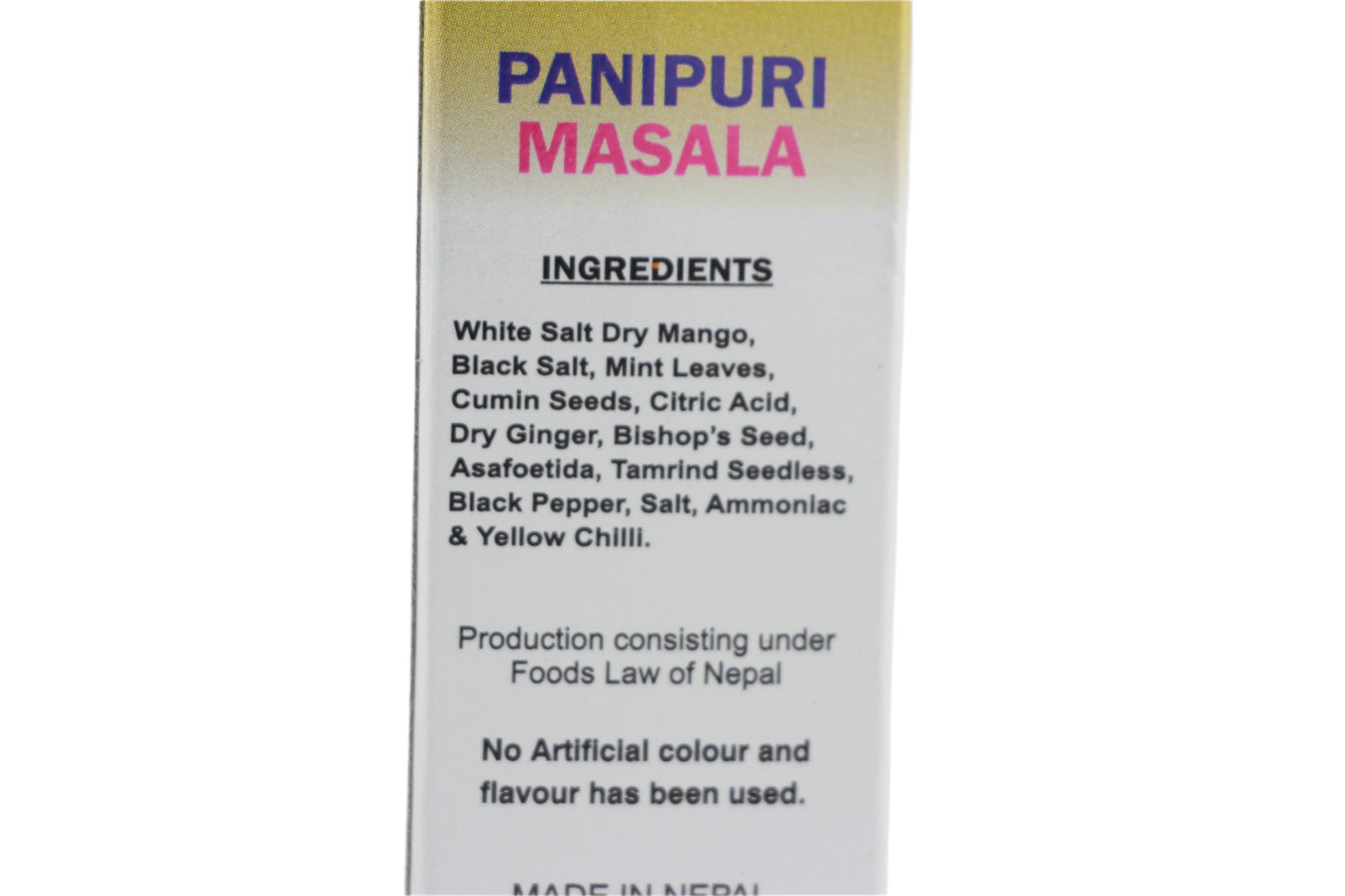 Panipuri Masala