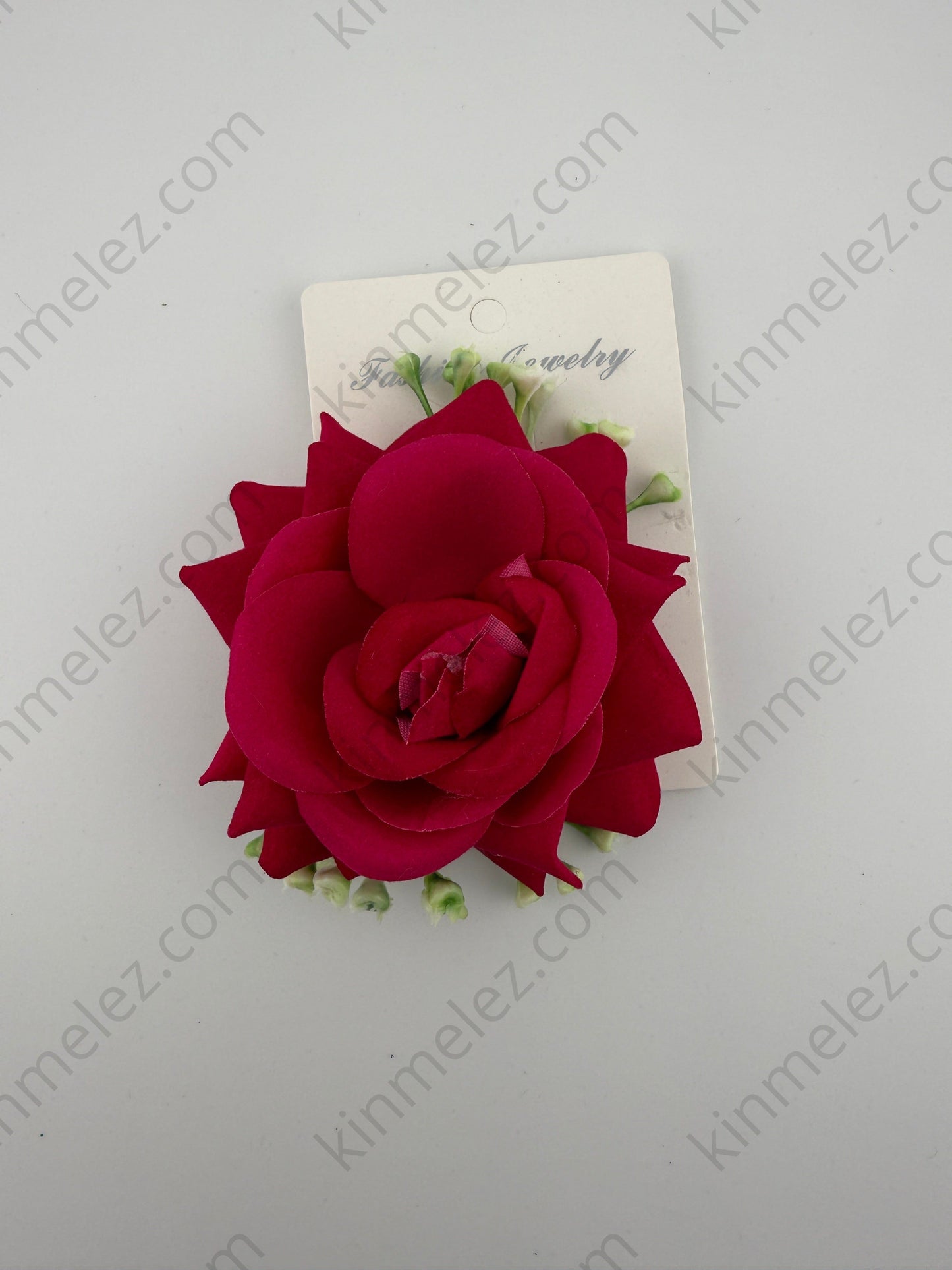 Rose flower hair clip - Kinmel EZ