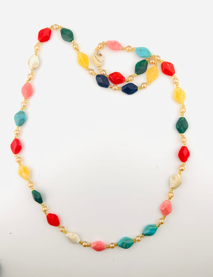 Colorful beaded necklace