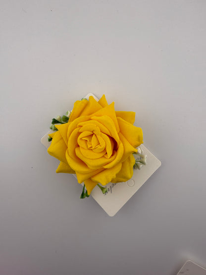 Rose flower hair clip