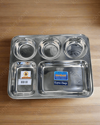 Stainless Steel Khandey Thaal Rectangle - Kinmel EZ